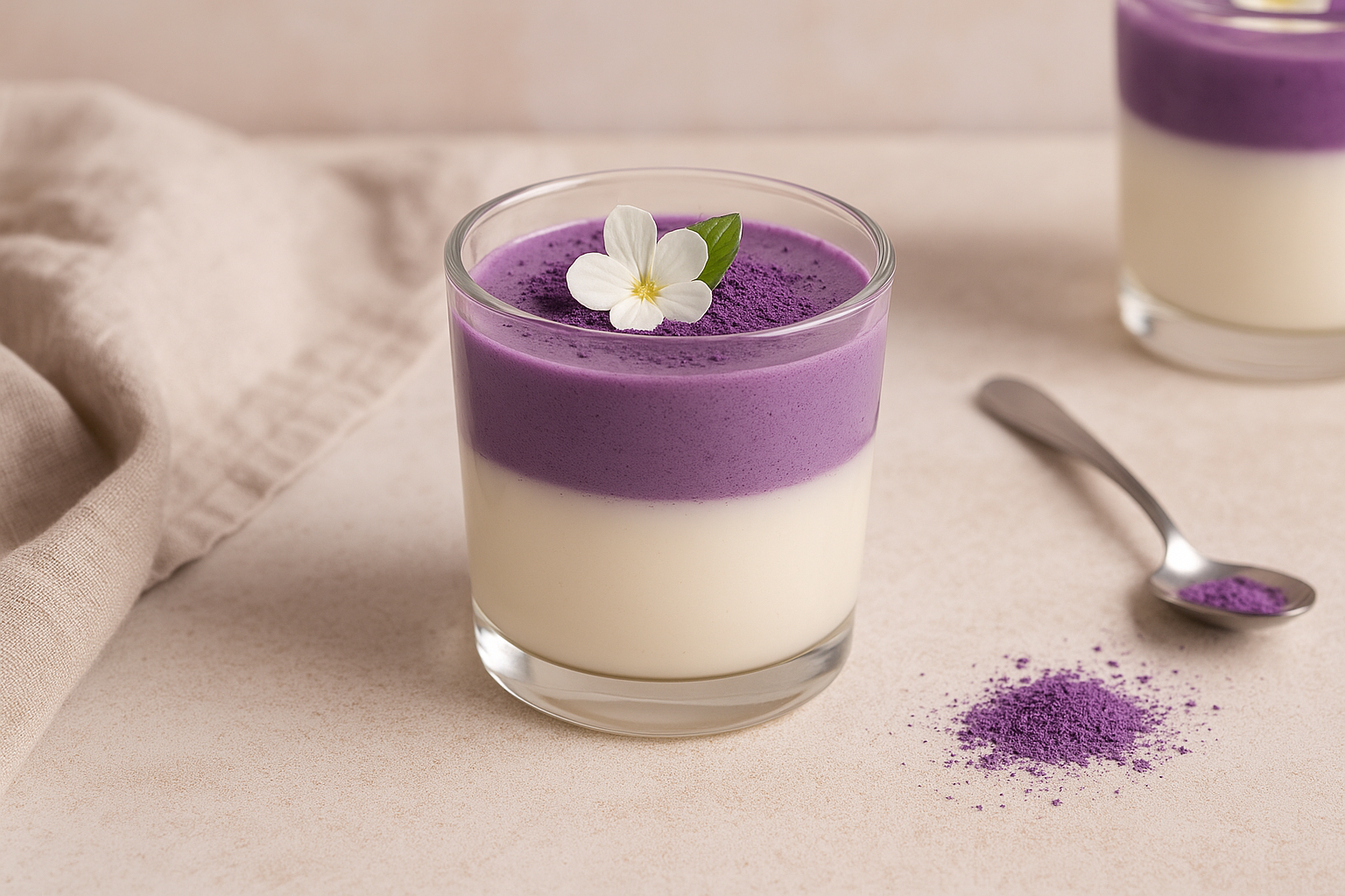 Panna Cotta à l’Ube – Dessert onctueux, coloré et sans effort
