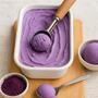 Glace maison à l’Ube – Fraîche, onctueuse et naturellement violette